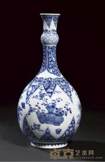 Kangxi A blue and white bottle vase 